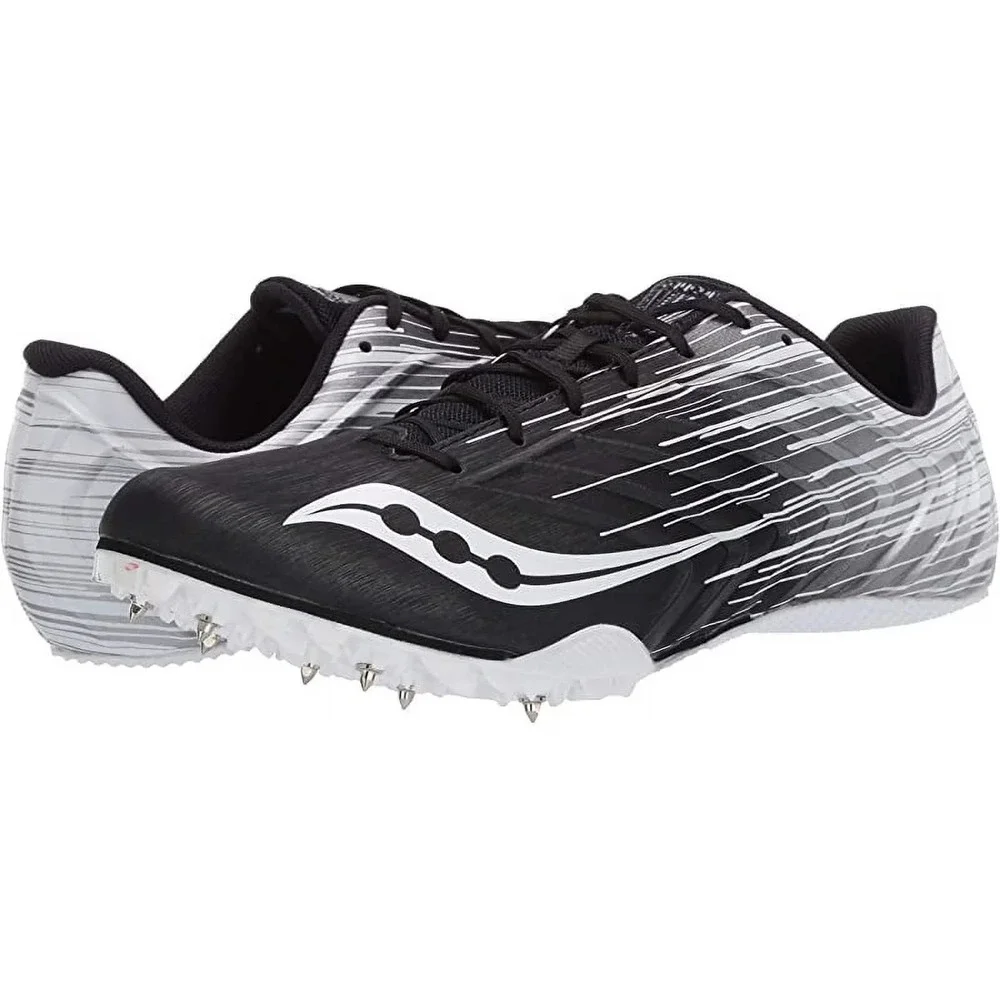 Saucony Spitfire 5 Men's Track Spikes - Black/White, Size 8.5